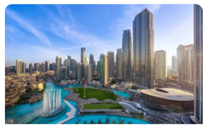 Dubai skyline and luxury real estate
